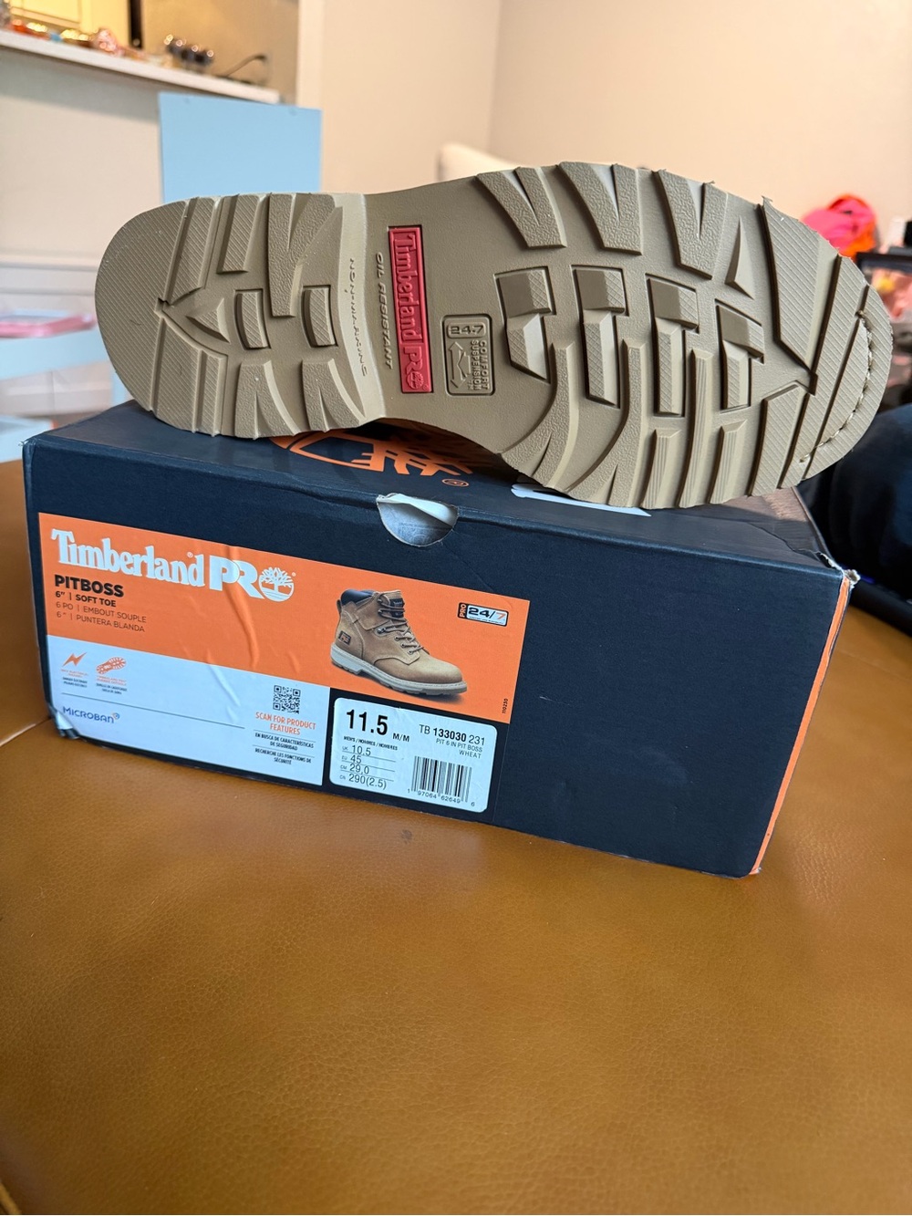 Timberland Tan Work Boot - Picture 3 of 4